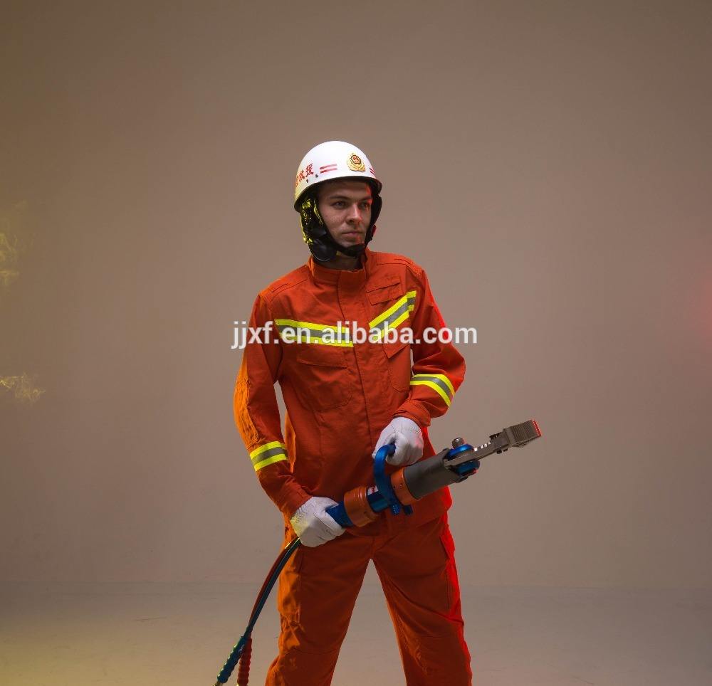 100% Pure Cotton Anti Fire Suit With Reflective Tape 50 mm Firemen Suit